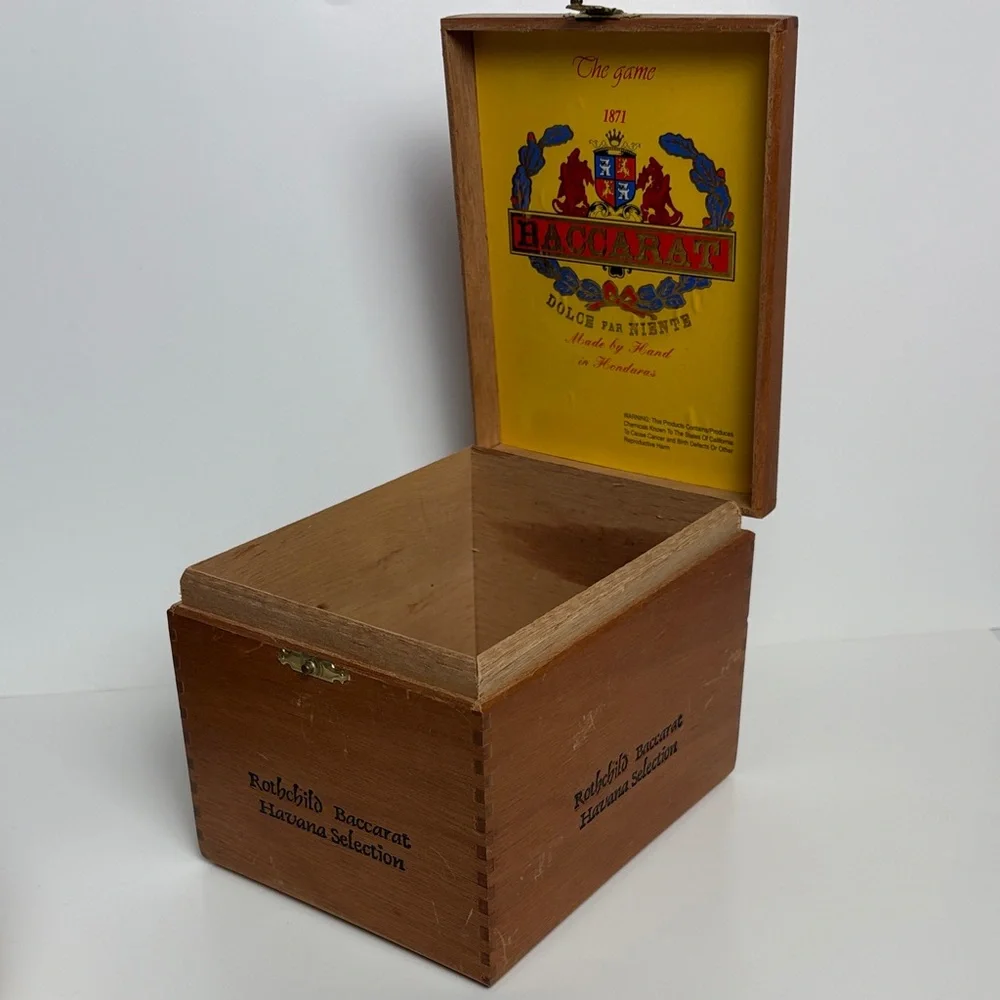Baccarat Brown Wooden Box
